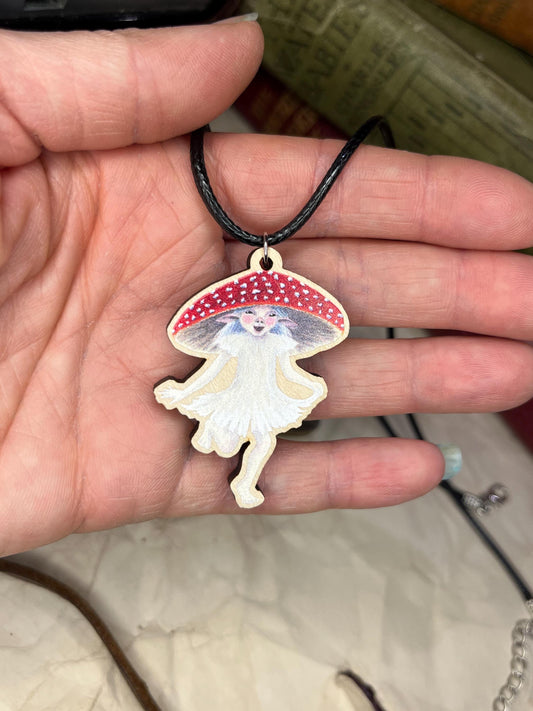 Amanita Faerie Necklace