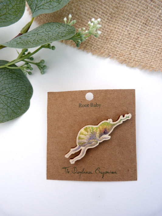 Root Baby Pin Badge