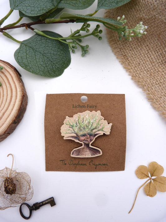 Lichen Faerie Pin Badge