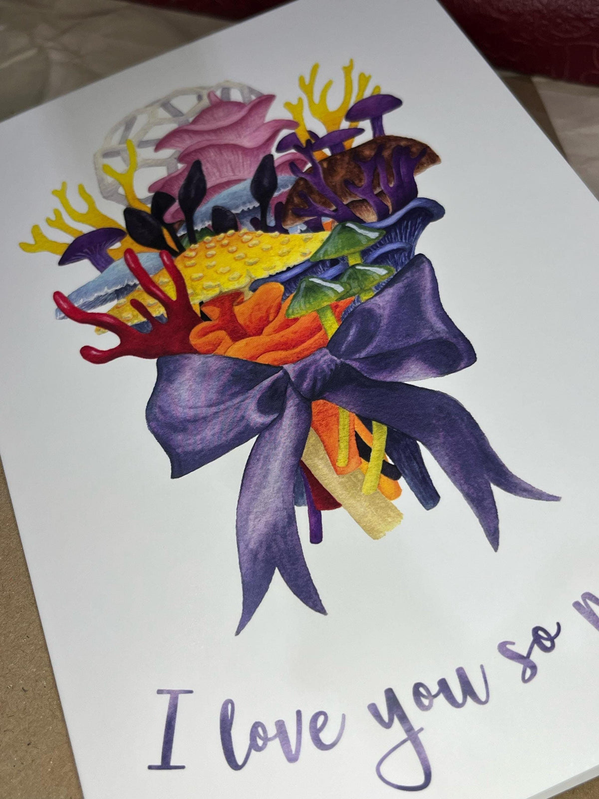 Pride Fungi Bouquet Card