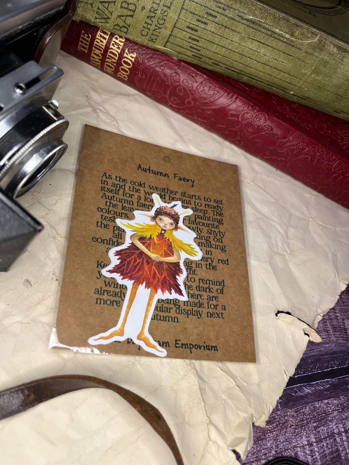 Autumn Faerie Vinyl Sticker