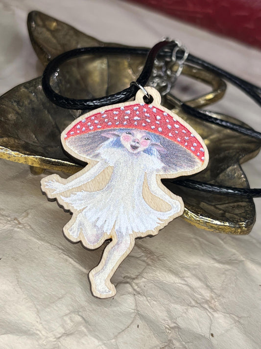 Amanita Faerie Necklace