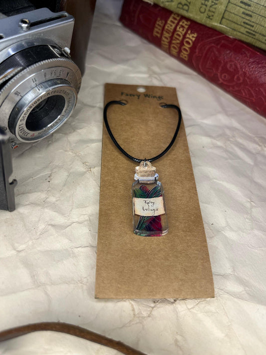 Bottled Fairy Wings Necklace