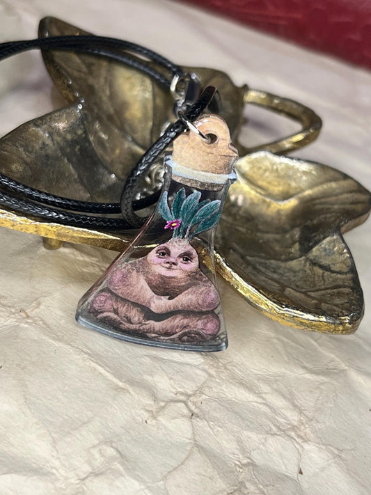 Bottled Mandrake (Flask) Necklace