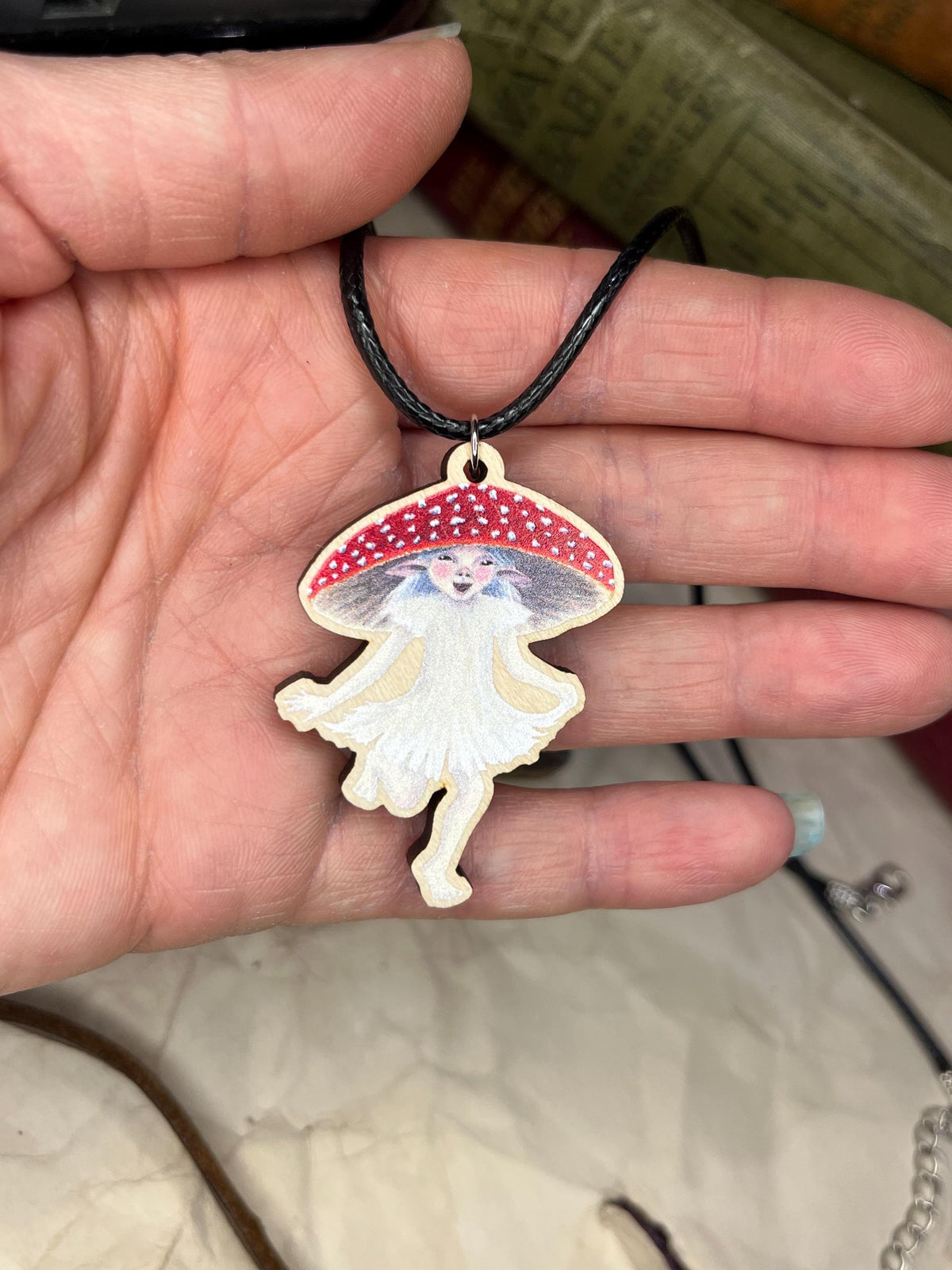 Amanita Faerie Necklace