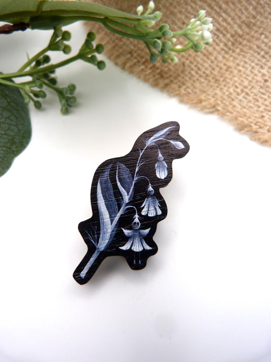 Ghost Flower Pin Badge