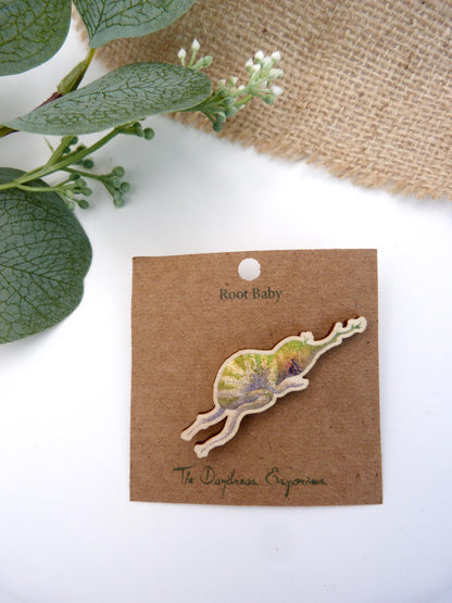 Root Baby Pin Badge