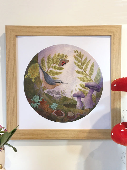 Large Square Forest Floor Print