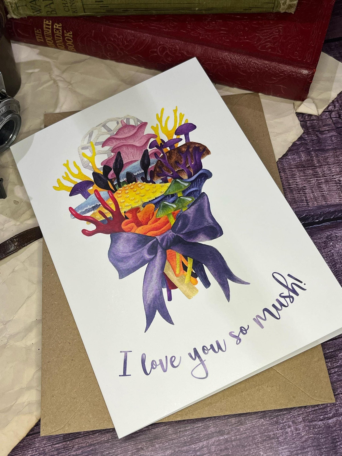 Pride Fungi Bouquet Card