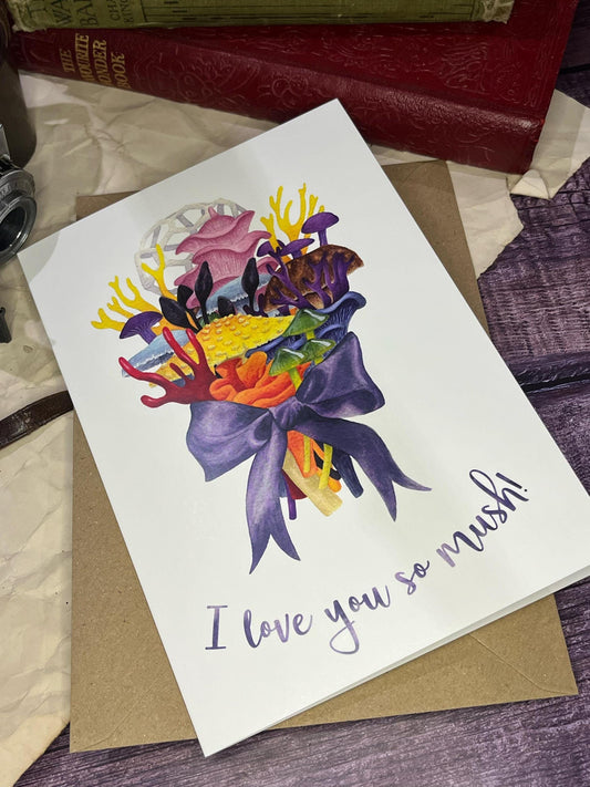 Pride Fungi Bouquet Card
