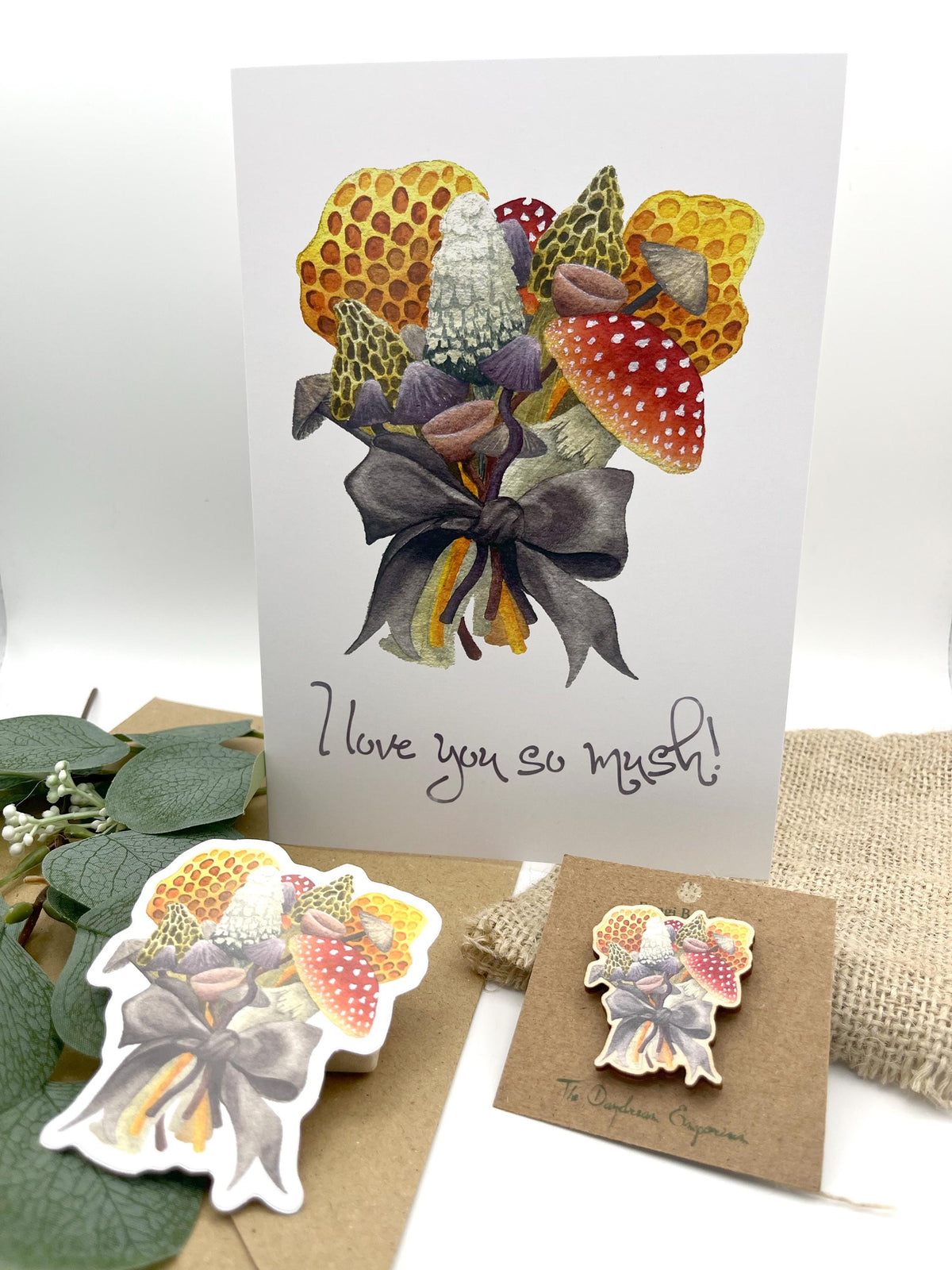 Autumn Fungi Bouquet Sticker