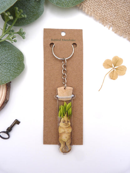 Bottled Mandrake (Test Tube) Keyring