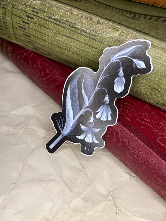 Ghost Flower Vinyl Sticker