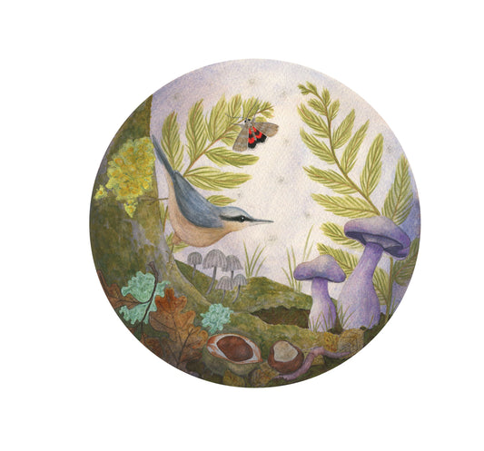 Large Square Forest Floor Print