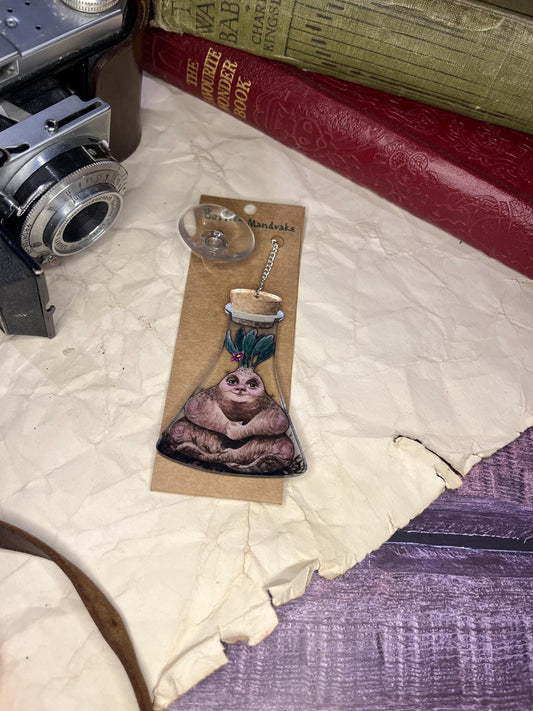Bottled Mandrake (Flask) Window Decoration