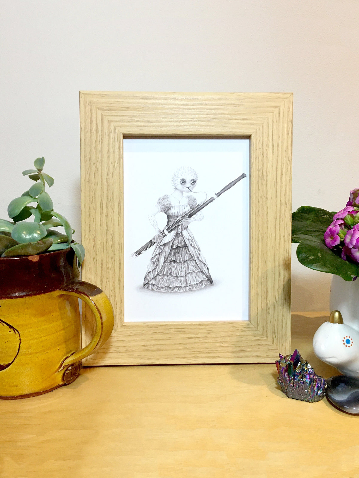 A4 Musical Pufferfish Print