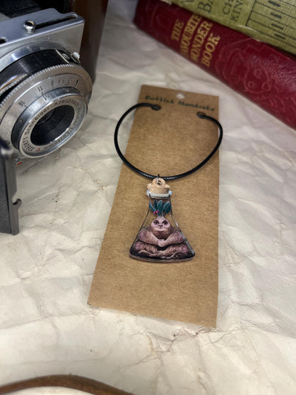 Bottled Mandrake (Flask) Necklace