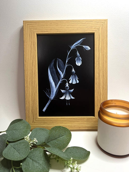 A5 Ghost Flower Print