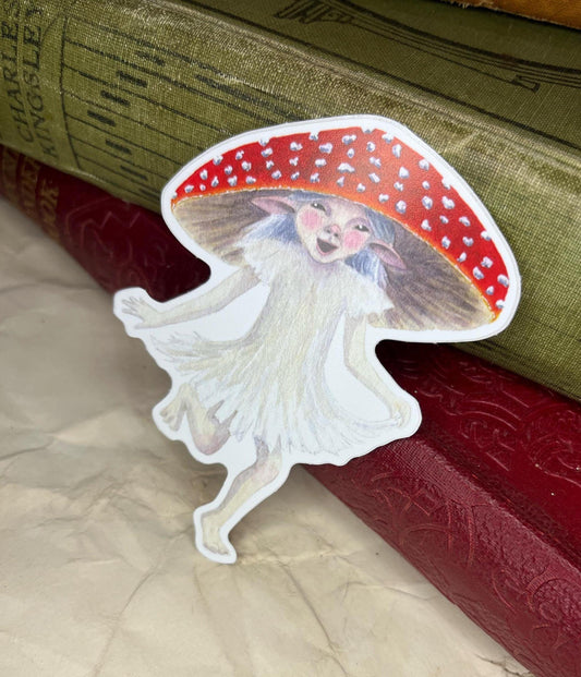 Amanita Faerie Vinyl Sticker