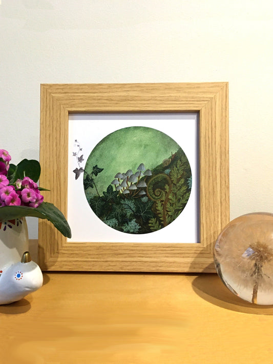 Small Square Mossy Undergrowth Print