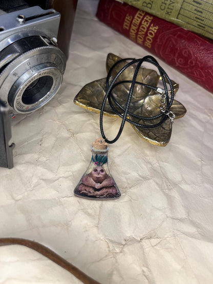Bottled Mandrake (Flask) Necklace