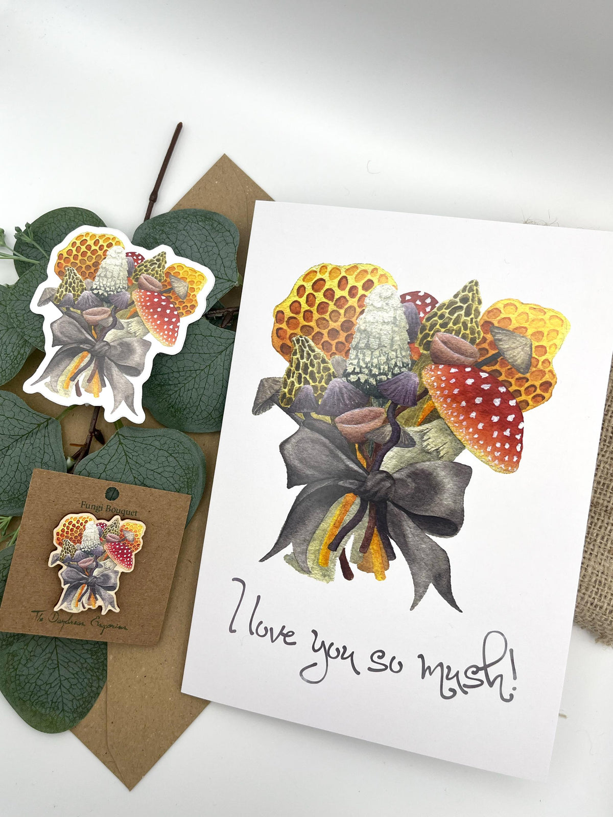 Autumn Fungi Bouquet Sticker
