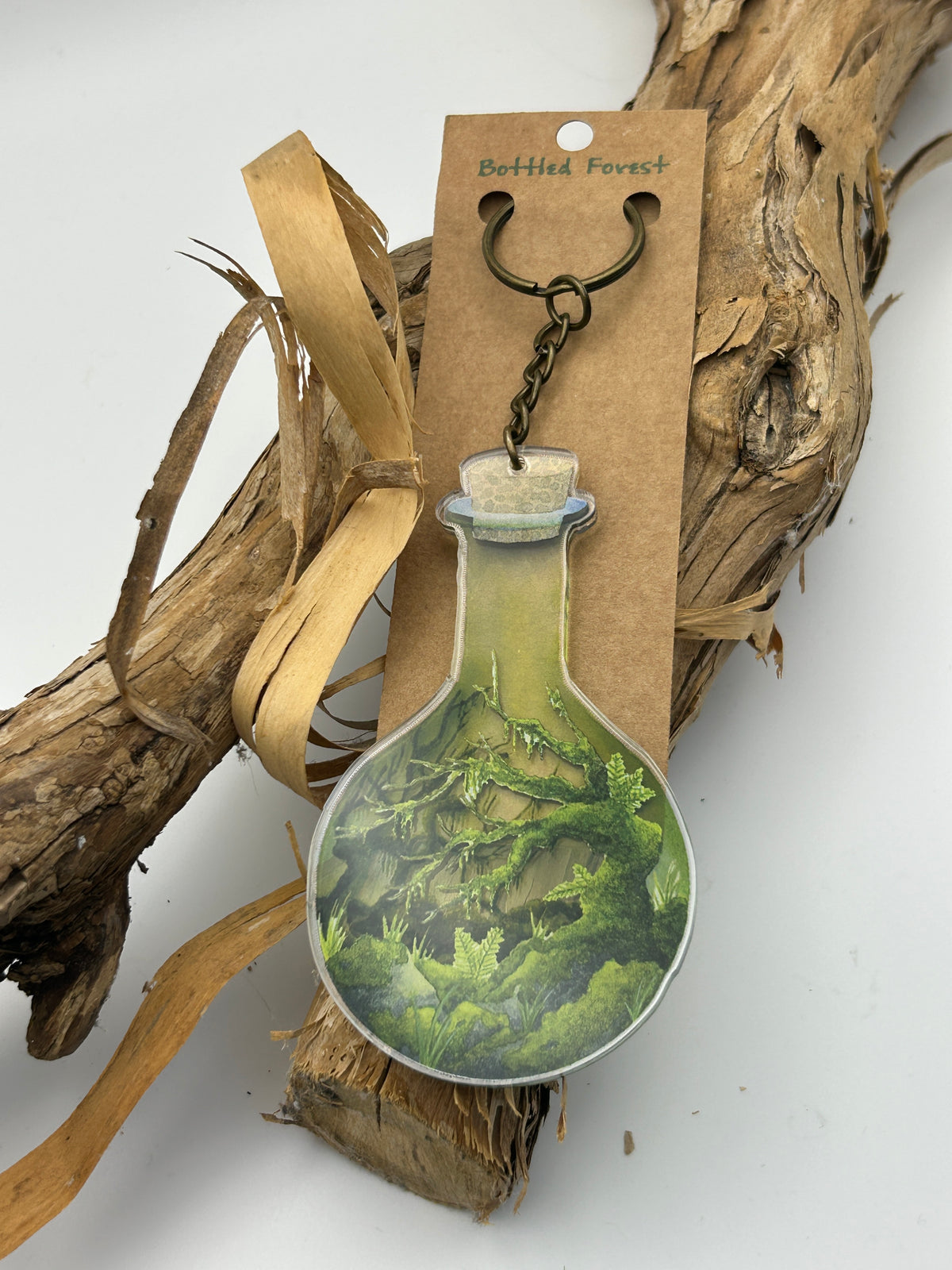 Bottled Forest Keyring