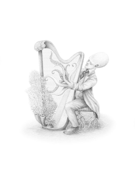 A4 Musical Octopus Print