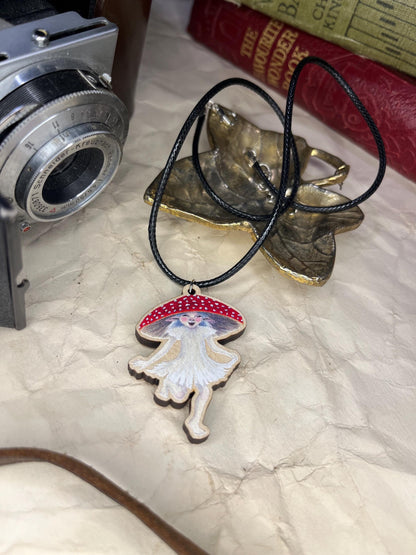 Amanita Faerie Necklace