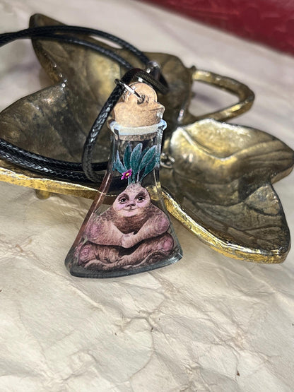 Bottled Mandrake (Flask) Necklace