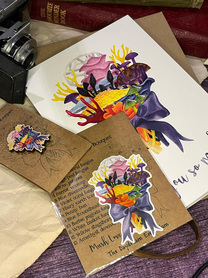 Pride Fungi Bouquet Card