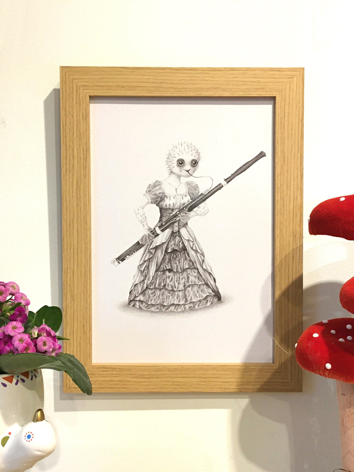 A4 Musical Pufferfish Print