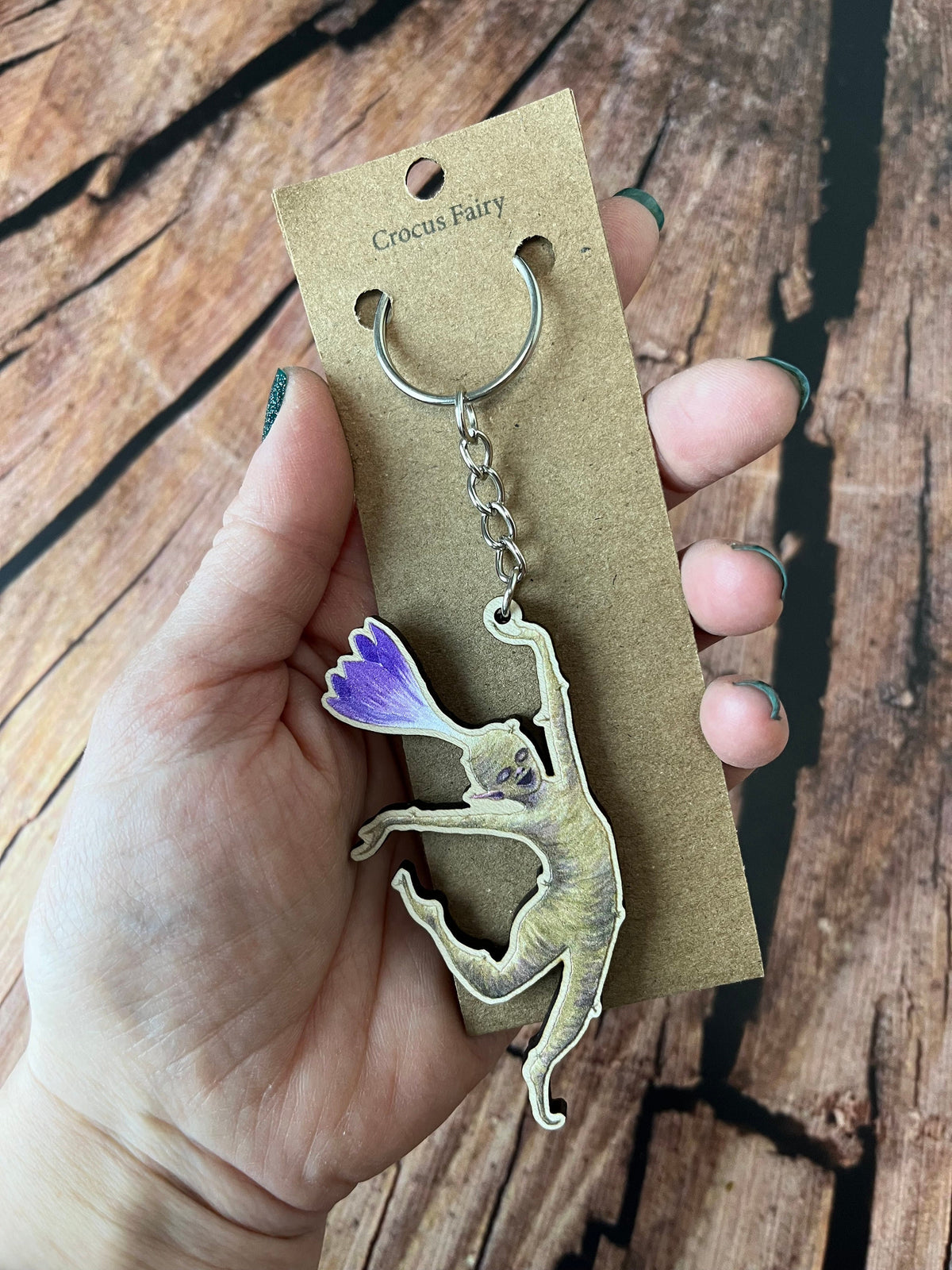 Crocus Faerie Keyring