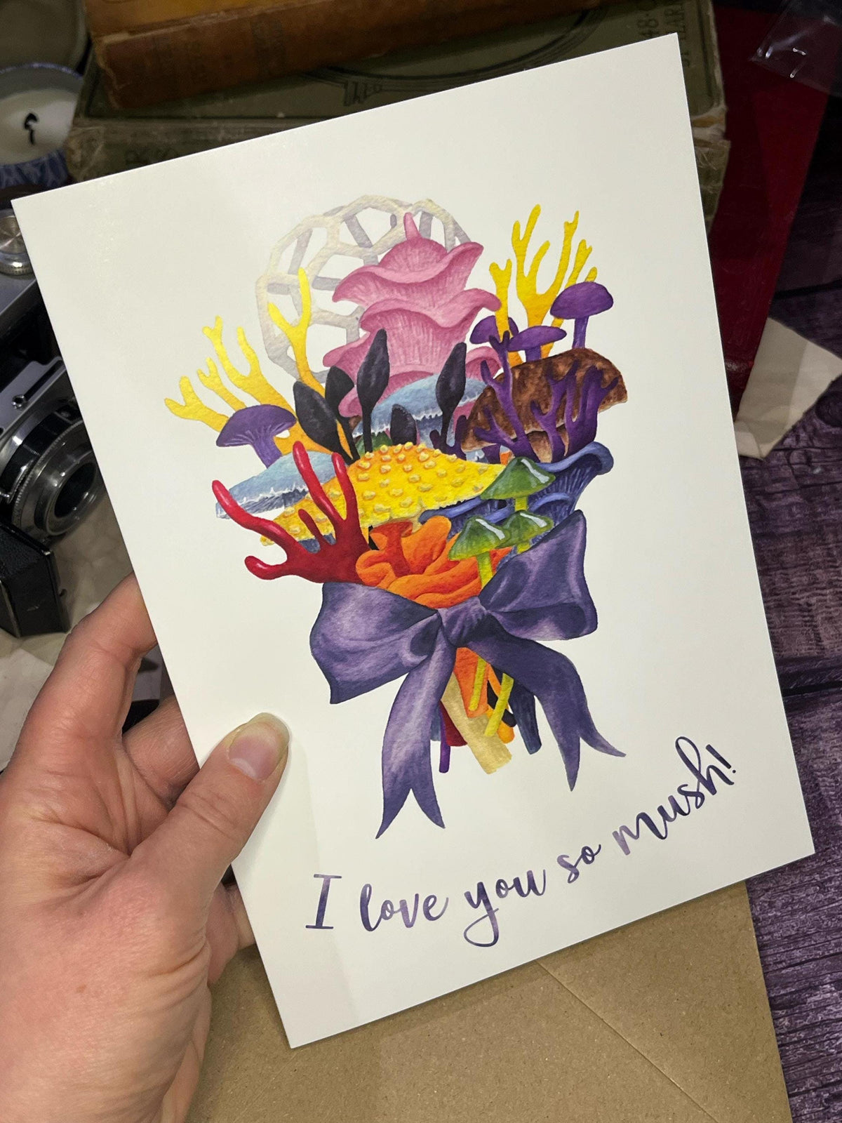 Pride Fungi Bouquet Card