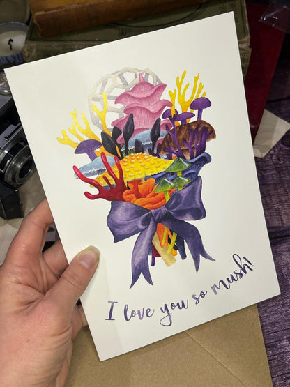 Pride Fungi Bouquet Card