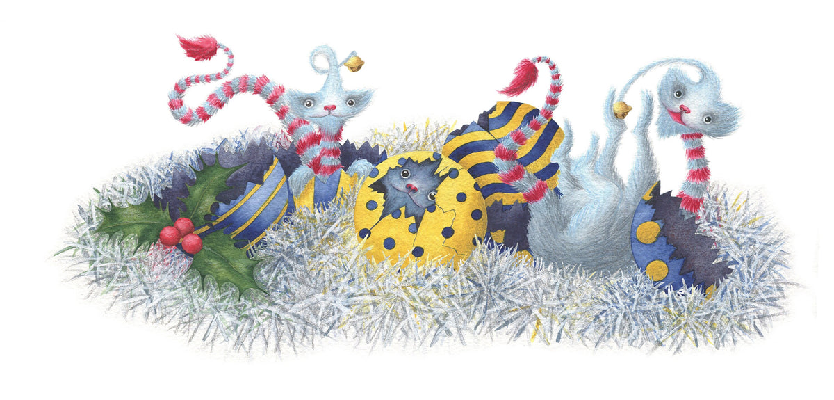 Winter Dragon Christmas Card