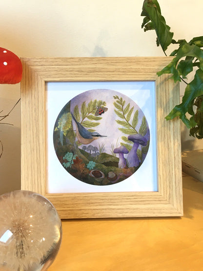 Small Square Forest Floor Print