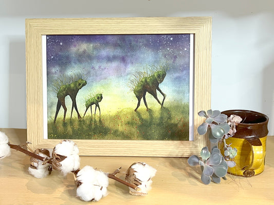 A4 Tree Creature Print