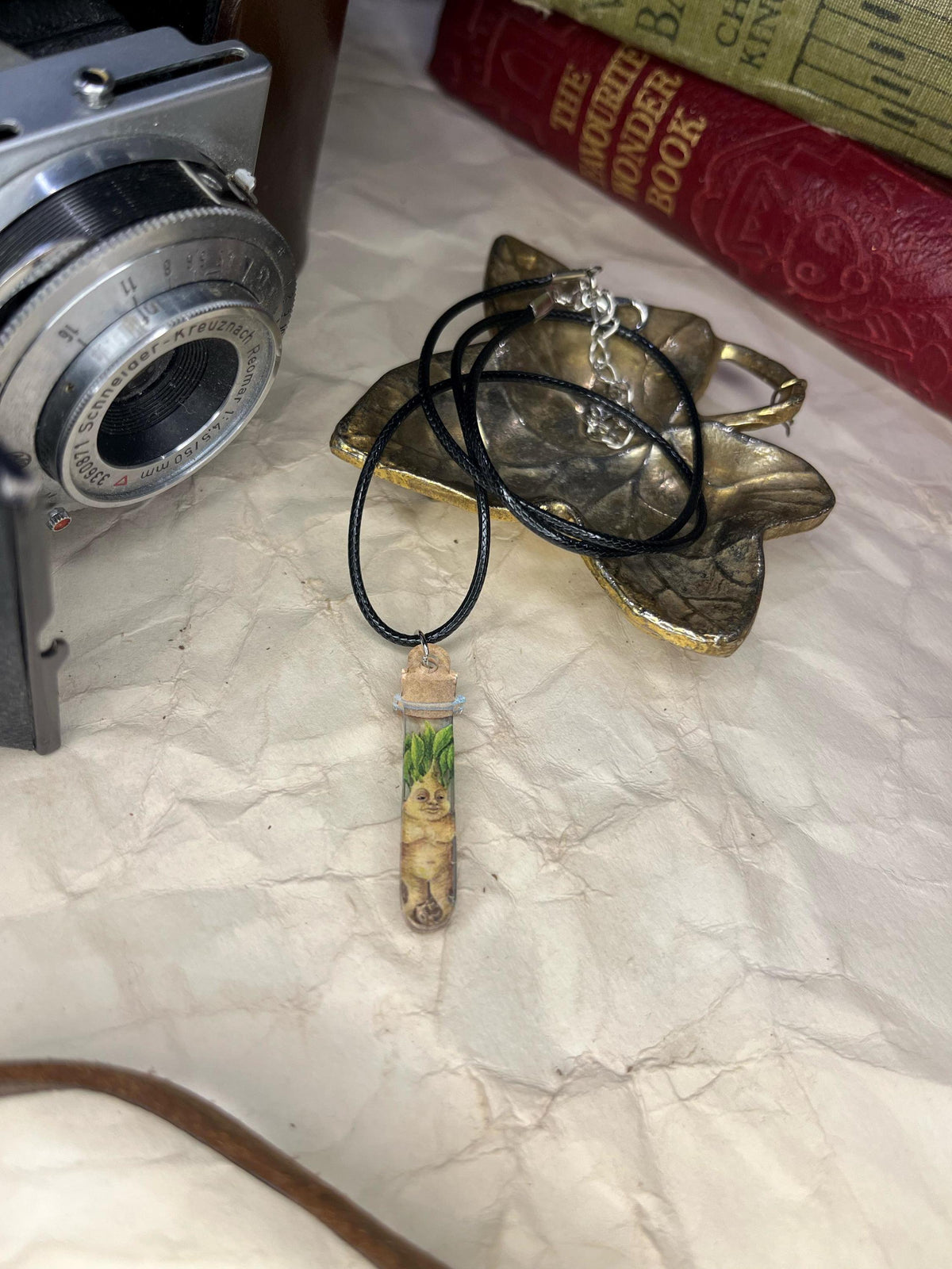 Bottled Mandrake (Test Tube) Necklace
